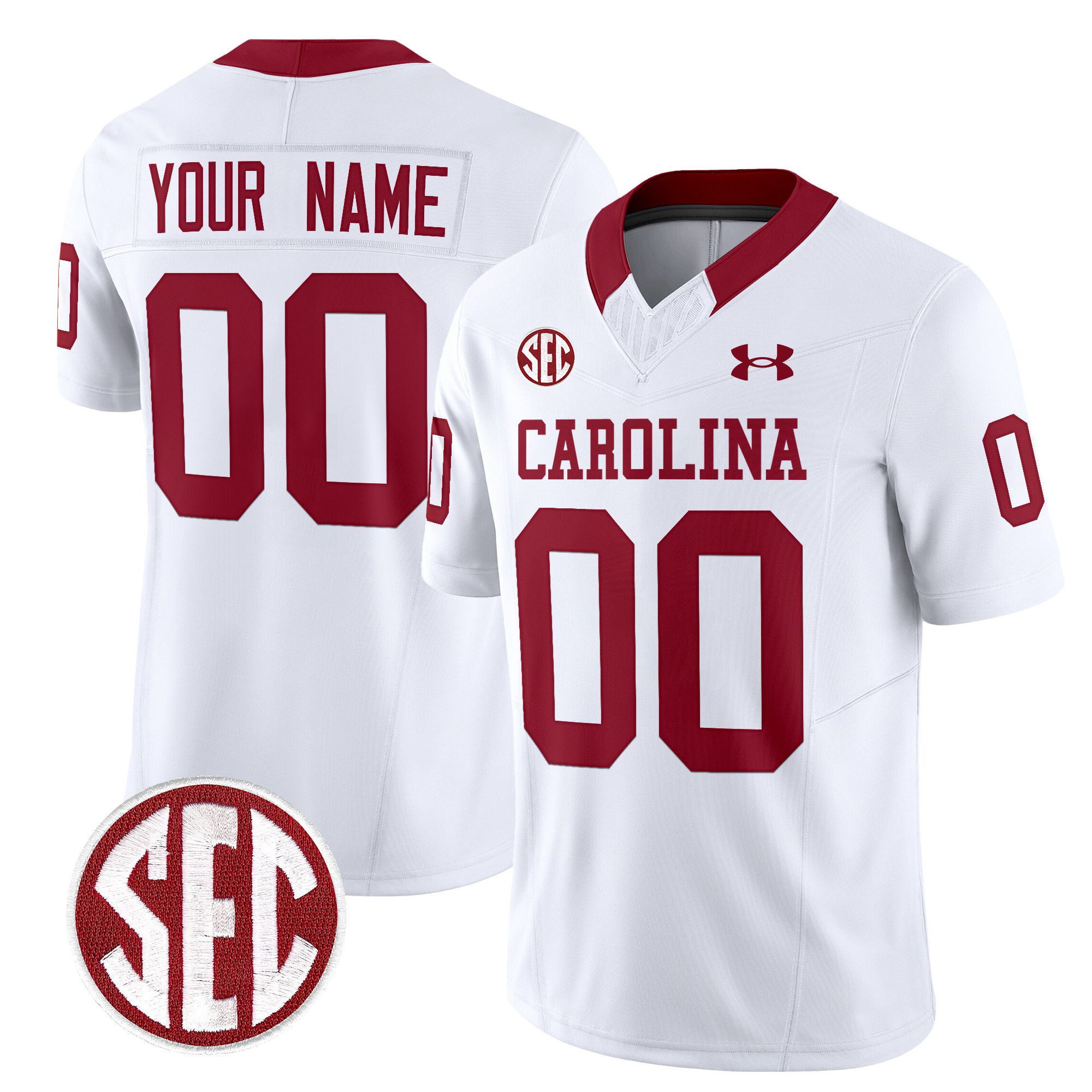 Men South Carolina Gamecocks White 1980 Throwback Vapor Limited Custom NCAA Jersey